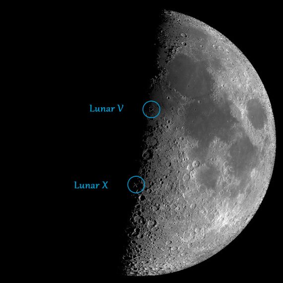 2023-04-27 kl. 21:10 svensk sommartid Lunar X och Lunar V